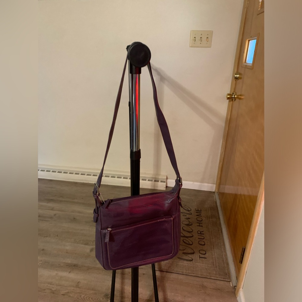 Liz Claiborne crossbody  purse/ color- dark purple